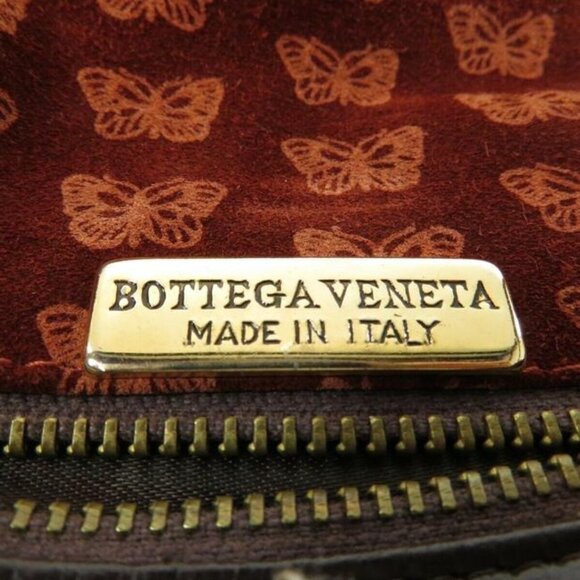 Bottega Veneta Vintage Drawstring Top w Envelope Embossed Orange Butterfly Flap - Picture 3 of 11